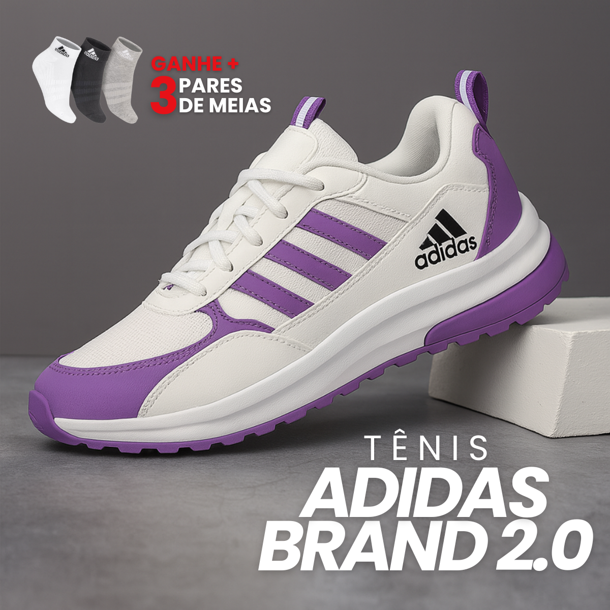 Tênis Adidas Brand 2.0 - ÚLTIMO DIA DE PROMOÇÃO